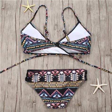 Tribal Bikini Tribal Swimsuit Aztec Bikini Push Up Bikini Women Swimsuit Etsy