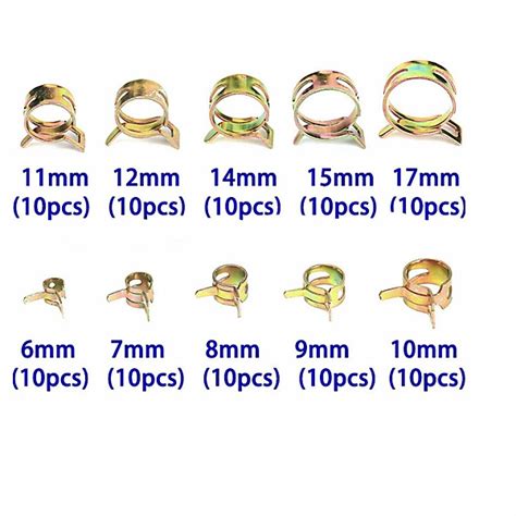 mm  mm spring clamps glarks pcs spring assortment kit mm