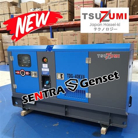 Jual Genset Silent 40 Kva 30 Kw Tsuzumi Tdg 40 Japan Technology Di