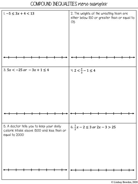 Solving Compound Inequalities Practice Pdf