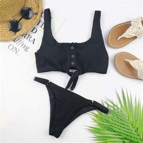 Kad N Seksi Brezilyal Bikini Kad Nlar Kat Mayo Push Up Mayo Tanga Bikiniler Yay Biquini Uygun