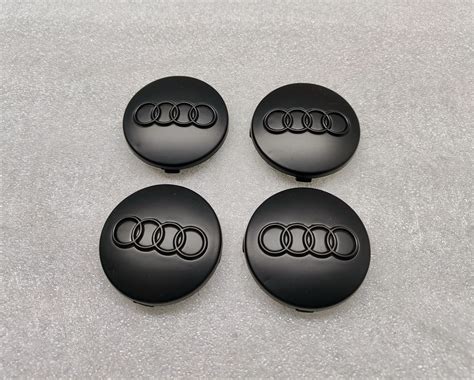 wheel centre caps  audi mm set   black