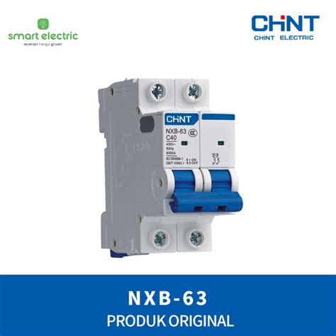 Jual Chint MCB 2 Phase NXB 63 2P 6kA 4A 6A 10A 16A 20A 25A 32A 40A 50A