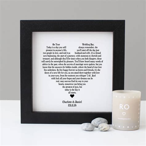 Personalised Wedding Reading Print By Hope And Love