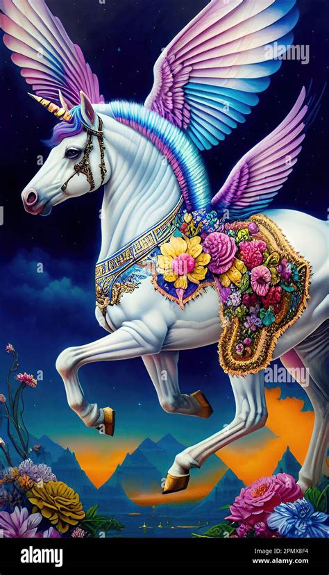 Unicorn With Wings Drawings