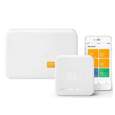 Tado Starter Kit Wireless Smart Thermostat V3 Including Hot Water