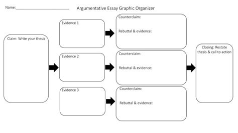 PPT - Argumentative Essay Graphic Organizer PowerPoint Presentation ...