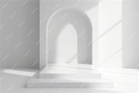 premium photo empty white studio background design  displaying product