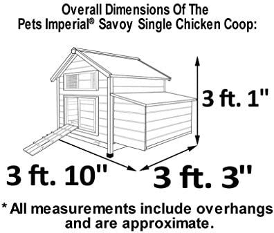 Pets Imperial Savoy Poulailler Avec Nichoir Simple Poulailler En