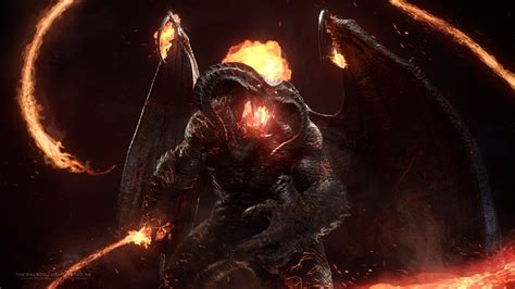lord   rings wallpaper balrog