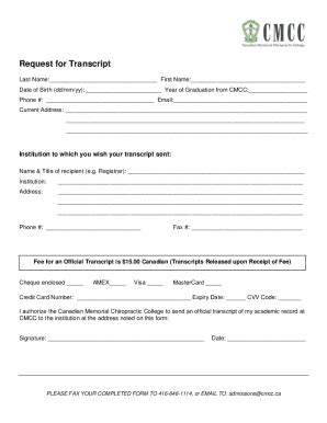 Fillable Online ISU TRANSCRIPT REQUESTS Fax Email Print PdfFiller