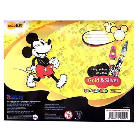 Sáp màu Thiên Long CR-C039/MI 48 màu tặng thêm màu gold và silver ...