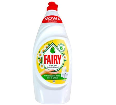 Fairy Płyn do mycia naczyń Rumianek z Witaminą E 900 ml NOWOŚCI Uroda