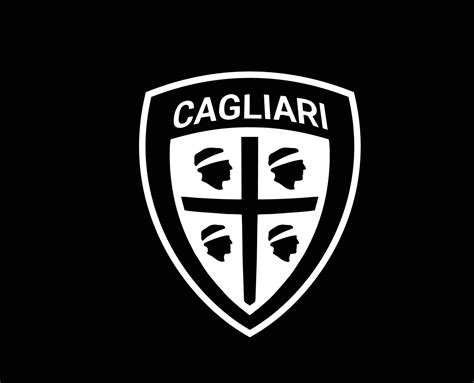 Cagliari Club Logo Symbol White Serie A Football Calcio Italy Abstract