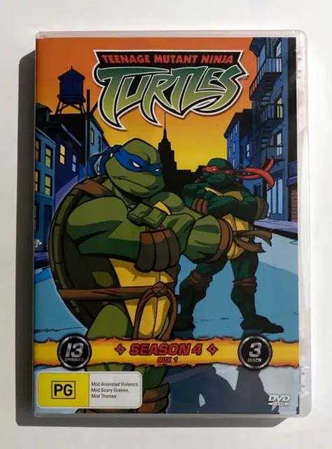 TMNT TEENAGE Mutant Ninja Turtles Bundle 4 DVD S G PG DVD R4 R1 15