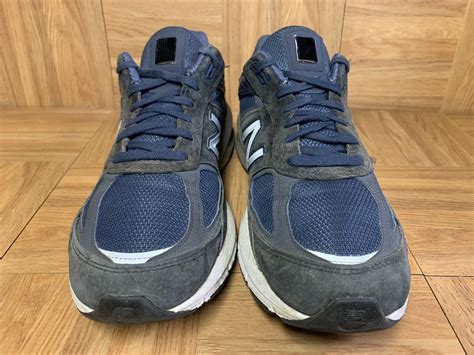 Rare New Balance Iconic Blue Leather Sneakers M Gem