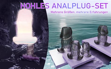 LZYLWC Hohl Analplug Set Buttplug Anus Expander Vagina Expansion Anal Expansion Spekulum
