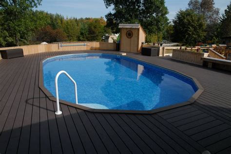 Ultimate Oval Pool, above ground with decking. Swimming Pool Photos ...