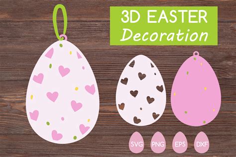 D Easter Egg Svg Layered Svg Paper Cut Graphic By Elenadigitaldesign