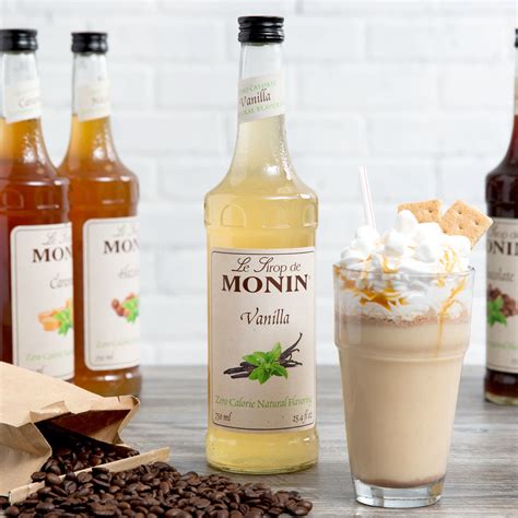 Monin Ml Zero Calorie Natural Vanilla Flavoring Syrup