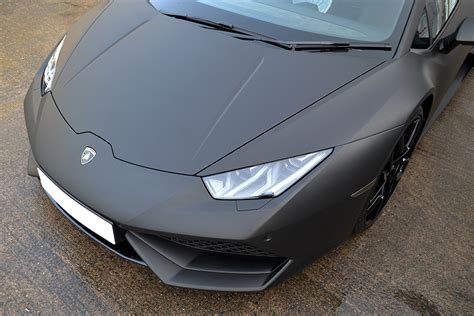 Lamborghini Huracan Wrapped In Matte Black Reforma UK