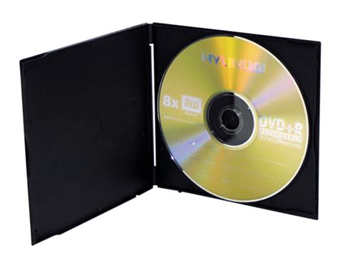 mm slim compact disc case black color