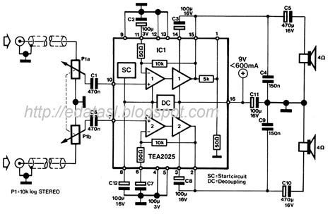 Electronic circuit, componnent data, lesson and etc….: MINI STEREO ...