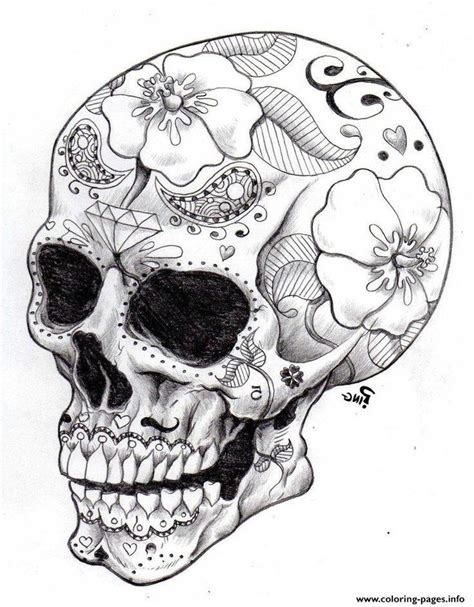 Best 23 Adult Coloring Pages Skulls In 2020 With Images Skull Coloring Pages Cute Drawings