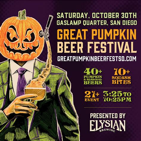 Great Pumpkin Beer Festival Tappin Gourd Times ⋆ Gaslamp Quarter