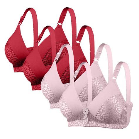 Alllist Lace Womens Bras Pack Of Wireless Bralette Solid Push Up Plunge Women S Lingerie Size