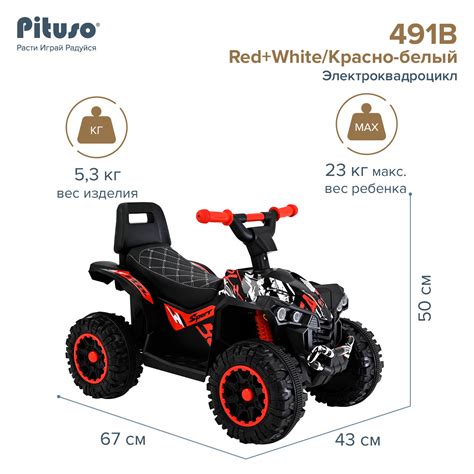 Купить электроквадроцикл Pituso 491B 6V/4,5Ah,20W*1 в интернет-магазине ...