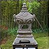 Amazon AIKEAIKESI Solar Pagoda Lantern Garden Statue Outdoor Zen