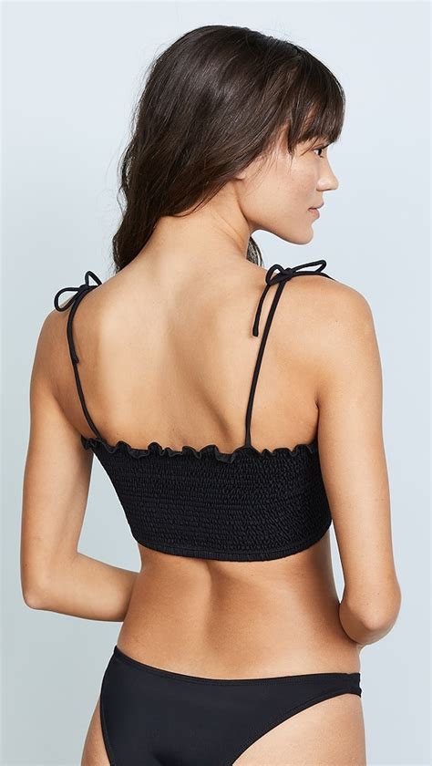 Peixoto Smocked Bikini Top Shopbop