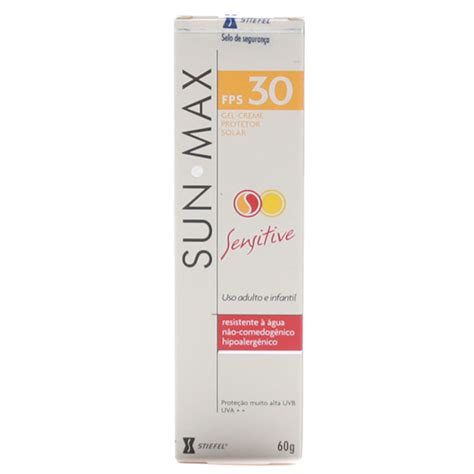 Protetor Solar Sun Max Sensitive Fps 30 Gel Creme Araujo