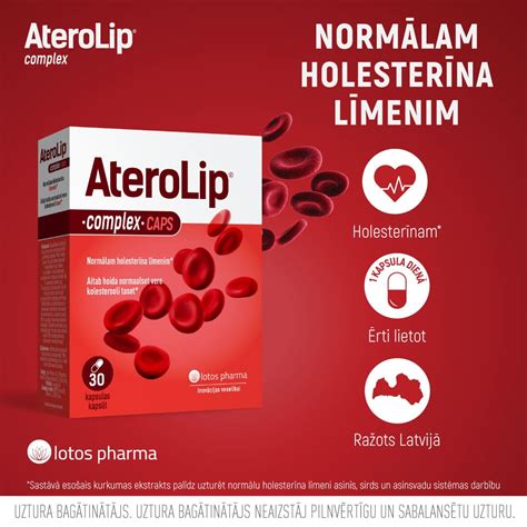 AteroLip, 30 kapsulas | Normālam holesterīna līmenim