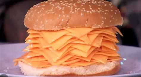 Not a joke: 'Meatless' burger is just 20 slices of cheese