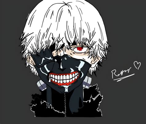 Artstation Kaneki Ken Fan Art Tokyo Ghoul Anime