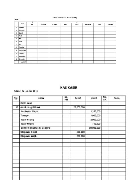 Contoh Buku Kas Uang Masuk Dan Keluar Contoh Surat Resmi