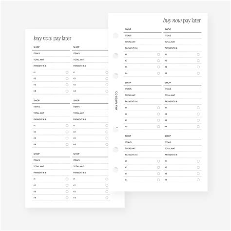 PRINTABLE Buy Now Pay Later – MAY PAPER CO.