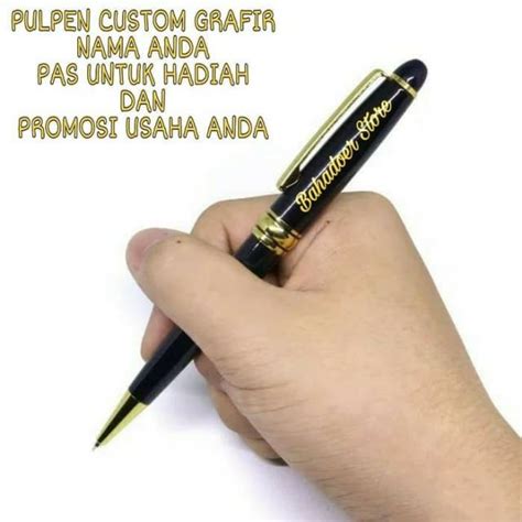 Jual PULPEN GRAFIR CUSTOM NAMA PREMIUM PEN FREE BOX PEN GRAFIR BY