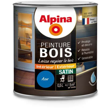 Alpina Peinture Bois Microporeuse Intérieur Extérieur Satin