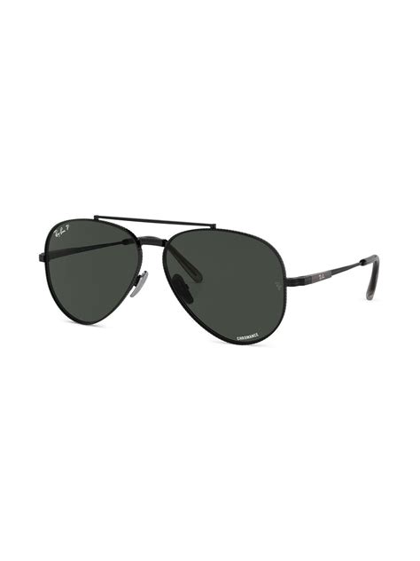 Ray Ban Aviator Ii Titanium Aviator Sunglasses Farfetch