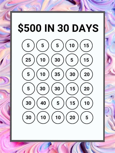 printable savings tracker sheets