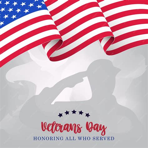 Premium Vector | Usa veterans day background. honoring all who served