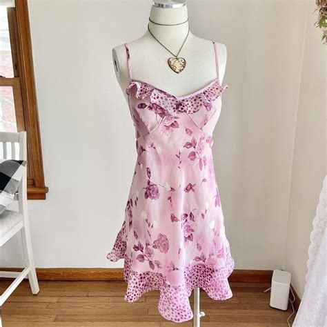 Floral Babydoll Lingerie Dress Details Purple Depop