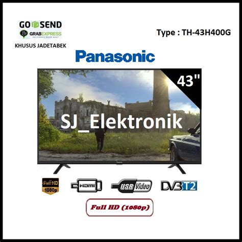 Jual LED TV Panasonic 43 Inch TH 43H400G 43H400G FullHD DVB T2 HDMI