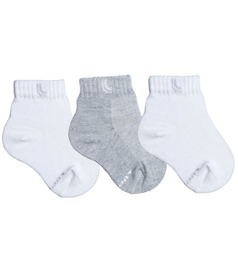 Kit Bebê 3 Pares de Meias Lupo Baby 02025 089 Branco Mescla Branco lingerie br