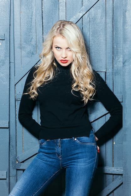 Premium Photo Sexy Beautiful Blonde Lady