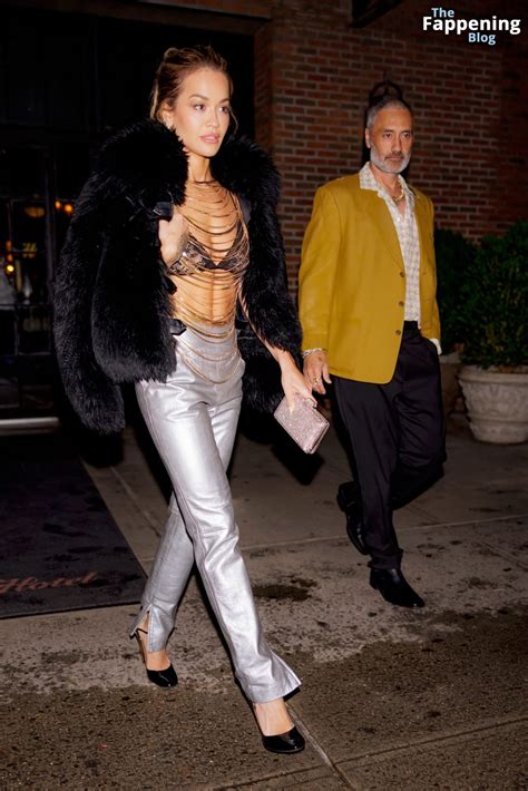 Rita Ora Displays Her Sexy Tits In A Sheer Bra In Nyc Photos
