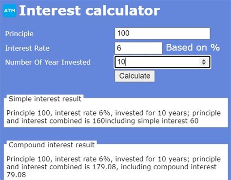 Simple And Compound Interest Calculator Andy Lins Long Term Stock Investment Blog